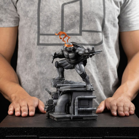 Iron Studios Teenage Mutant Ninja Turtles Michelangelo Black and White Exclusive 1/10 Statue