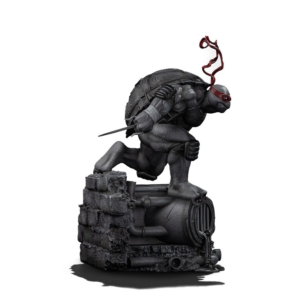 Iron Studios Teenage Mutant Ninja Turtles Raphael Black and White Exclusive 1/10 Statue