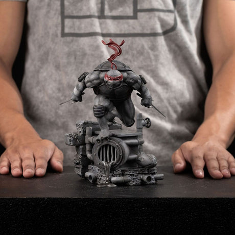 Iron Studios Teenage Mutant Ninja Turtles Raphael Black and White Exclusive 1/10 Statue