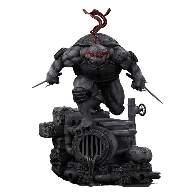 Iron Studios Teenage Mutant Ninja Turtles Raphael Black and White Exclusive 1/10 Statue