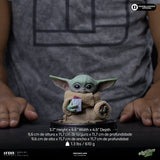 Iron Studios The Mandalorian Grogu Collection Grogu Popcorn Time Statue