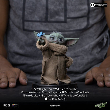 Iron Studios The Mandalorian & Grogu - Grogu Butterfly Wonder Collection Statue