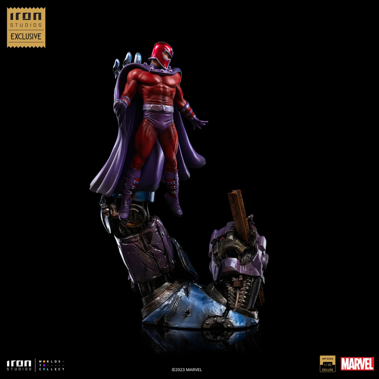 Iron Studios X-Men Magneto vs Sentinel (2023 Event Exclusive) 1/10 Statue