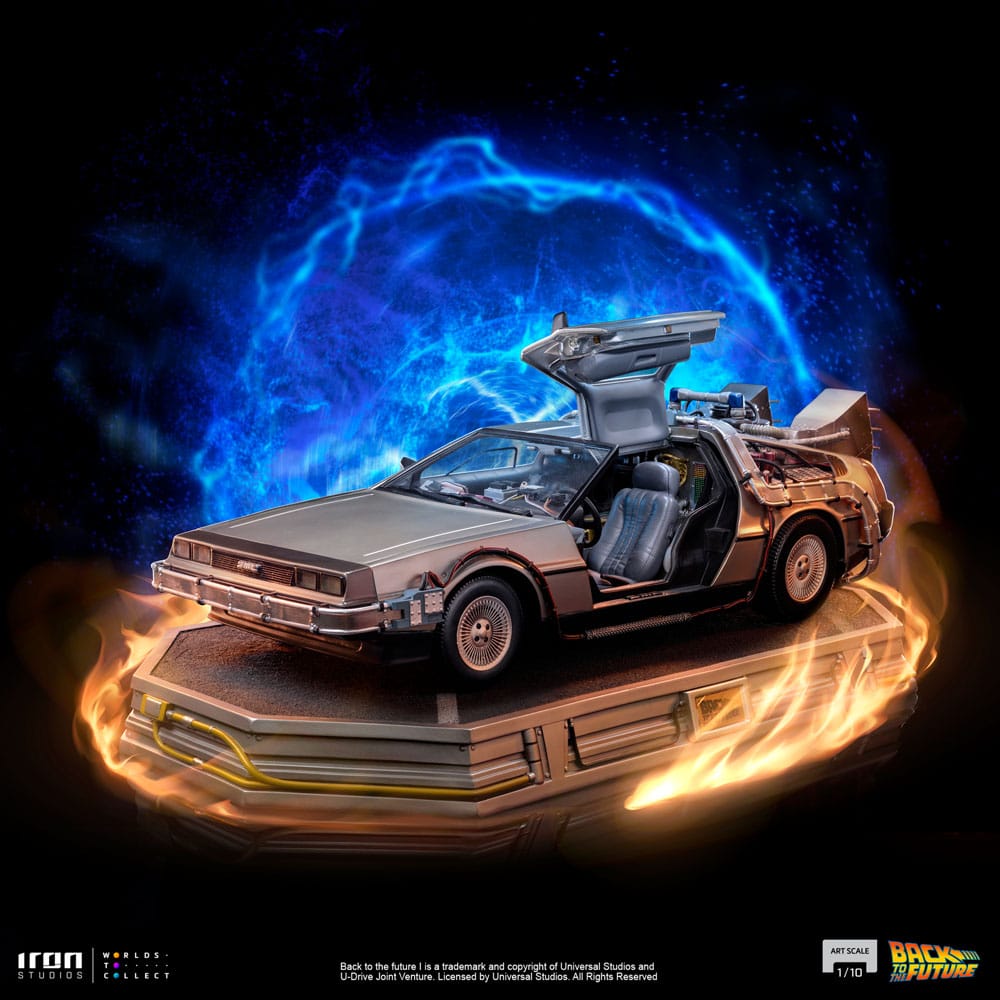 Iron Studios Zurück in die Zukunft DeLorean Art Scale 1/10 Statue