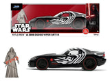 Jada Toys Star Wars Kylo Ren Dodge Viper SRT10 2008 Diecast 1/24 Modell