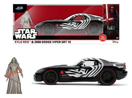 Jada Toys Star Wars Kylo Ren Dodge Viper SRT10 2008 Diecast 1/24 Modell