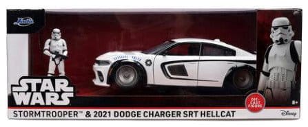 Jada Toys Star Wars Stormtrooper Dodge Charger SRT Hellcat Diecast 1/24 Modell
