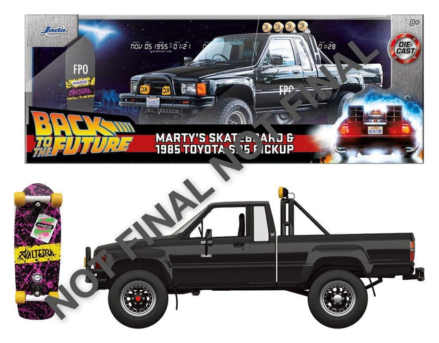 Jada Toys Zurück in die Zukunft Marty’s Skateboard 1985 Toyota Diecast 1/24 Modell