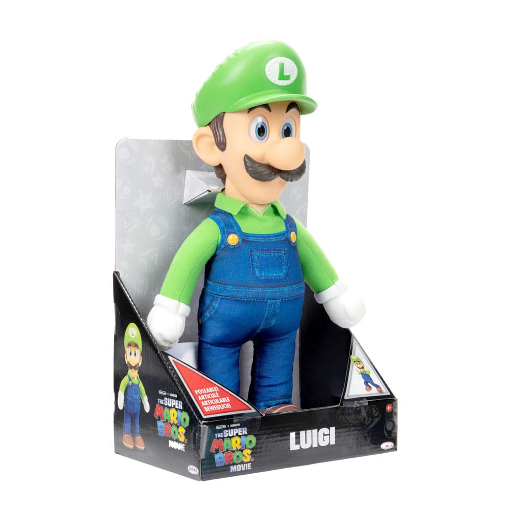Jakks Pacific Der Super Mario Bros. Film Plüschfigur Luigi 30 cm