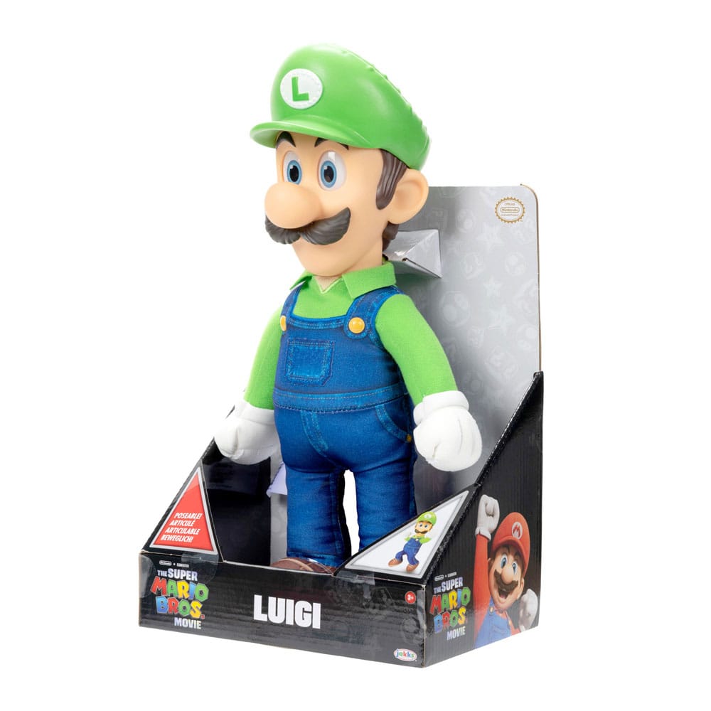 Jakks Pacific Der Super Mario Bros. Film Plüschfigur Luigi 30 cm