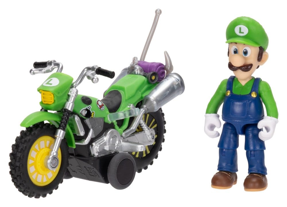 Jakks Pacific Der Super Mario Galaxy Film Mit Rückziehmotorrad Luigi Actionfigur