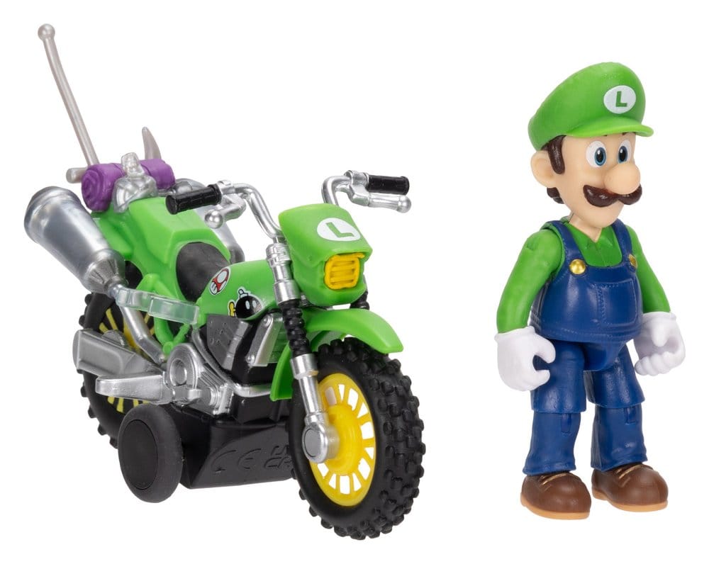 Jakks Pacific Der Super Mario Galaxy Film Mit Rückziehmotorrad Luigi Actionfigur