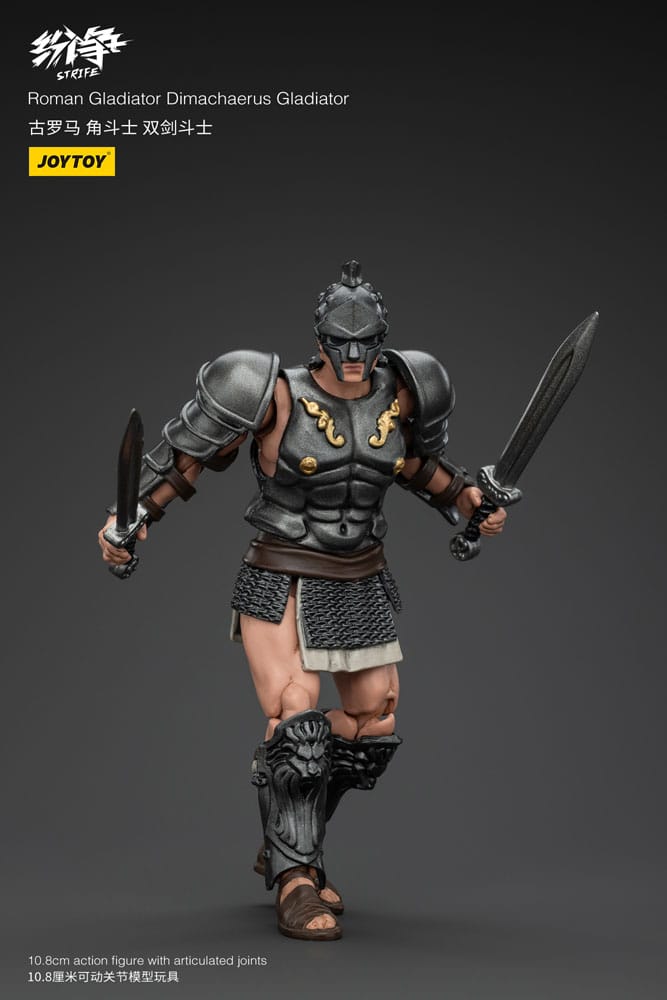Joy Toy (CN) Strife Roman Gladiator Dimachaerus Gladiator 1/18 Actionfigur