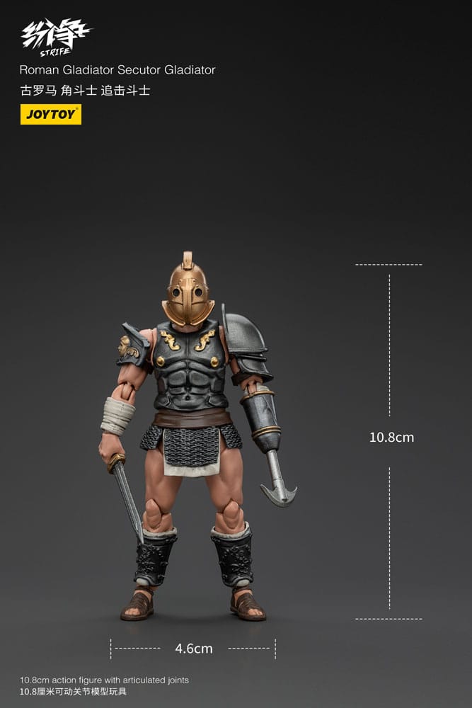 Joy Toy (CN) Strife Roman Gladiator Secutor Gladiator 1/18 Actionfigur