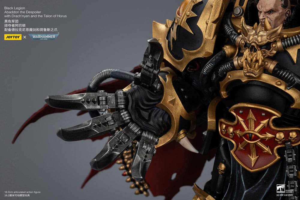 Joy Toy (CN) Warhammer 40,000 Black Legion Abaddon the Despoiler with Drach'nyen and the Talo Actionfigur