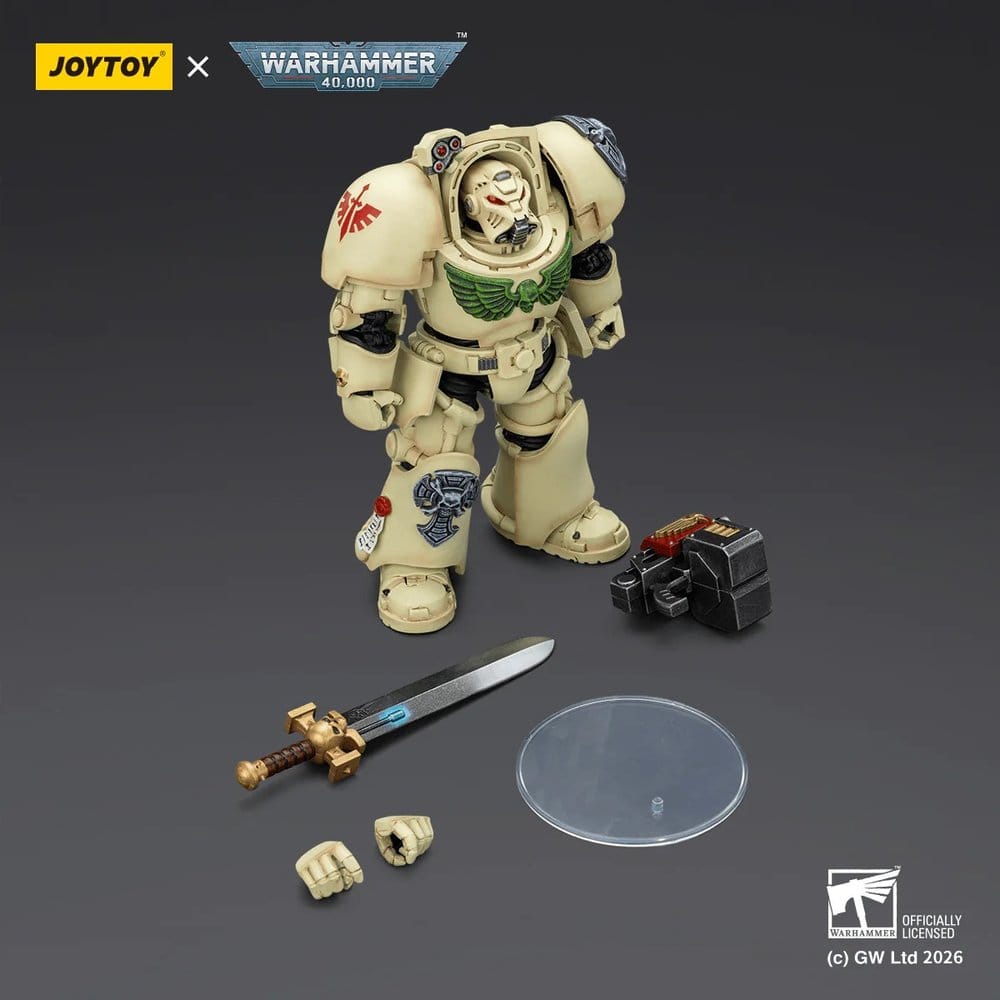 Joy Toy (CN) Warhammer 40,000 Dark Angels Deathwing Terminator 1 with Power Sword and Storm Bolter Actionfigur