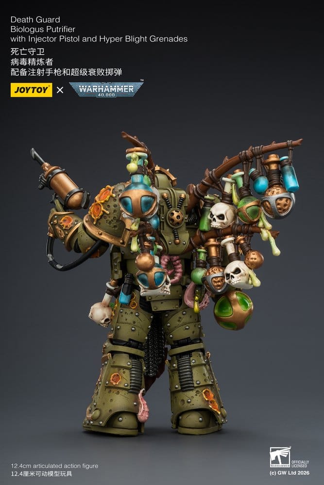 Joy Toy (CN) Warhammer 40,000 Death Guard Biologus Putrifier Actionfigur