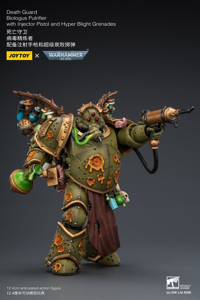 Joy Toy (CN) Warhammer 40,000 Death Guard Biologus Putrifier Actionfigur