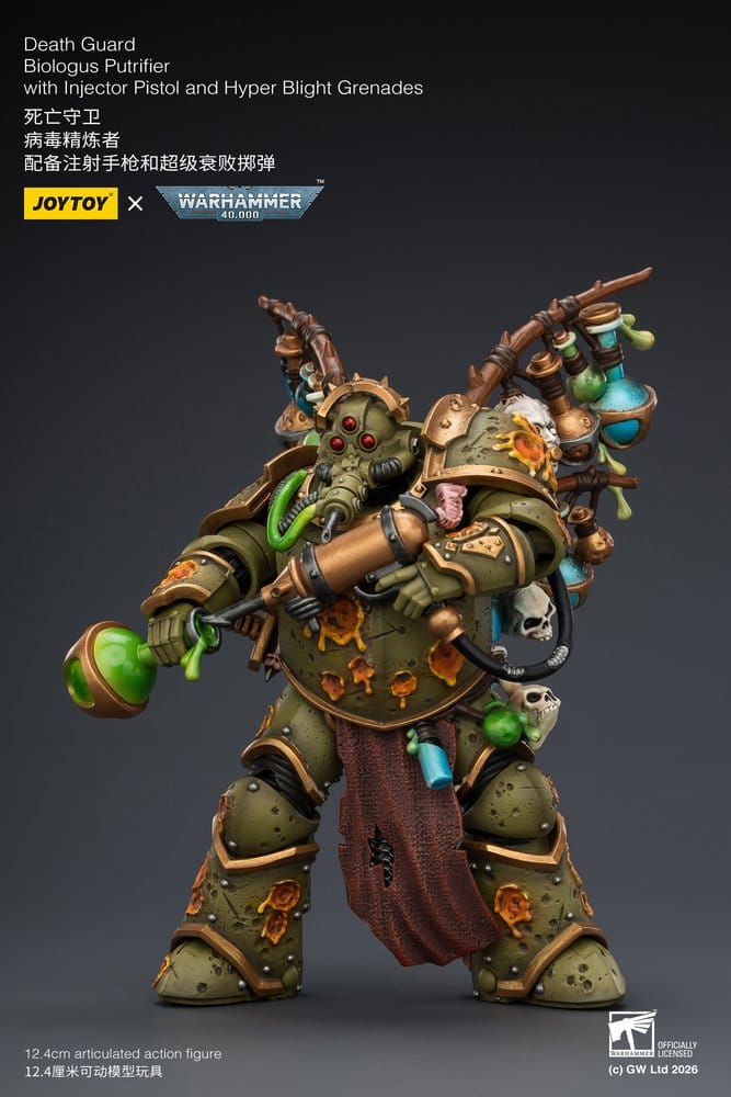 Joy Toy (CN) Warhammer 40,000 Death Guard Biologus Putrifier Actionfigur