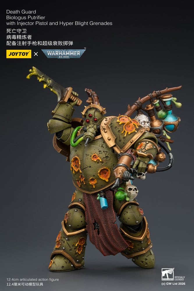Joy Toy (CN) Warhammer 40,000 Death Guard Biologus Putrifier Actionfigur