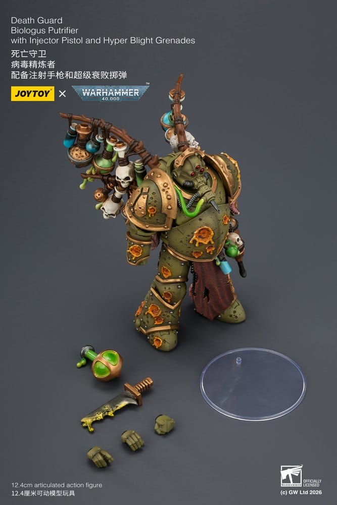 Joy Toy (CN) Warhammer 40,000 Death Guard Biologus Putrifier Actionfigur