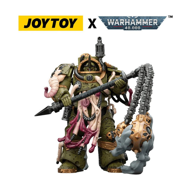 Joy Toy (CN) Warhammer 40,000 Death Guard Blightlord Terminator 2 with Flail of Corruption Actionfigur