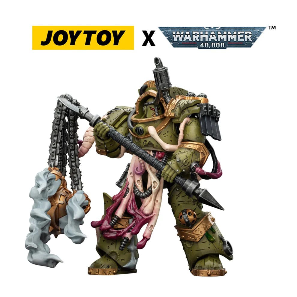 Joy Toy (CN) Warhammer 40,000 Death Guard Blightlord Terminator 2 with Flail of Corruption Actionfigur