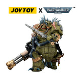 Joy Toy (CN) Warhammer 40,000 Death Guard Blightlord Terminator 1 with Reaper Autocannon and Bubotic Blades Actionfigur