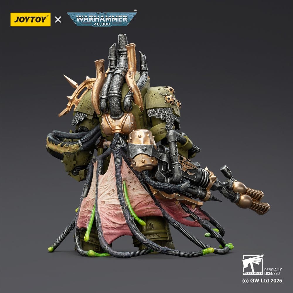 Joy Toy (CN) Warhammer 40,000 Death Guard Lord of Virulence with Power Fist and Twin Plague Spewer Actionfigur