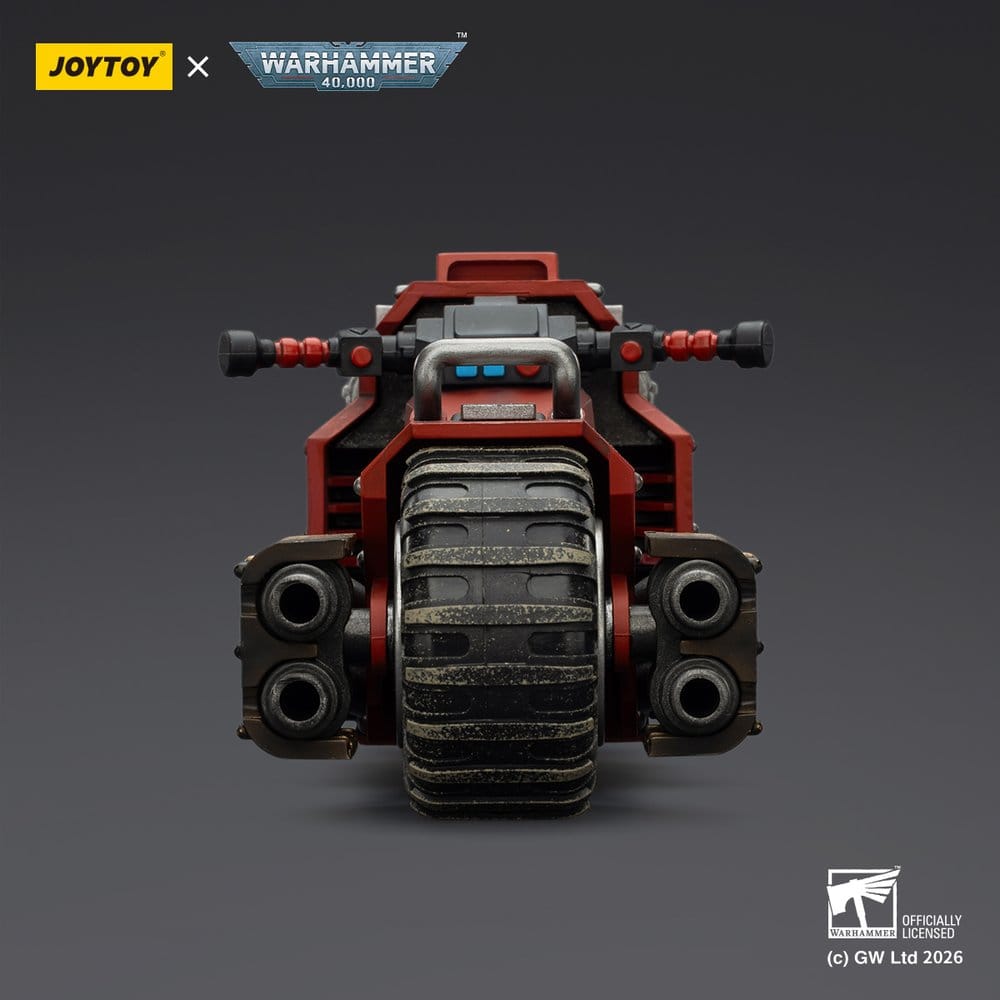 Joy Toy (CN) Warhammer 40,000 Raider-pattern Combat Bike Blood Angels with twin-linked bolt rifles