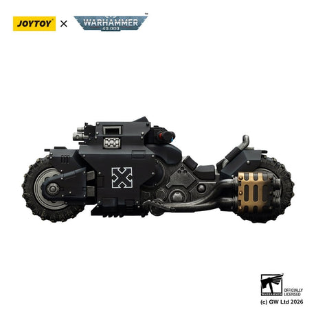 Joy Toy (CN) Warhammer 40,000 Raider-pattern Combat Bike Raven Guard with twin-linked bolt rifles