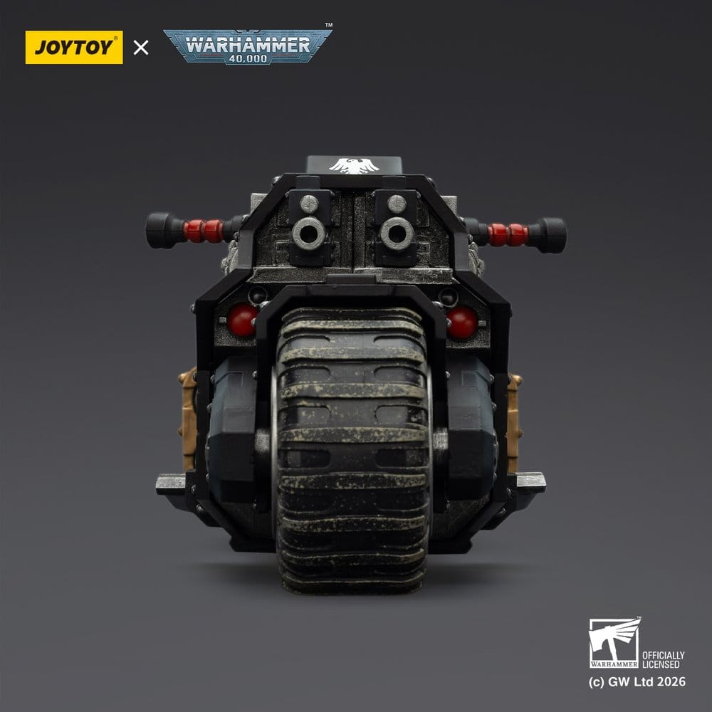 Joy Toy (CN) Warhammer 40,000 Raider-pattern Combat Bike Raven Guard with twin-linked bolt rifles