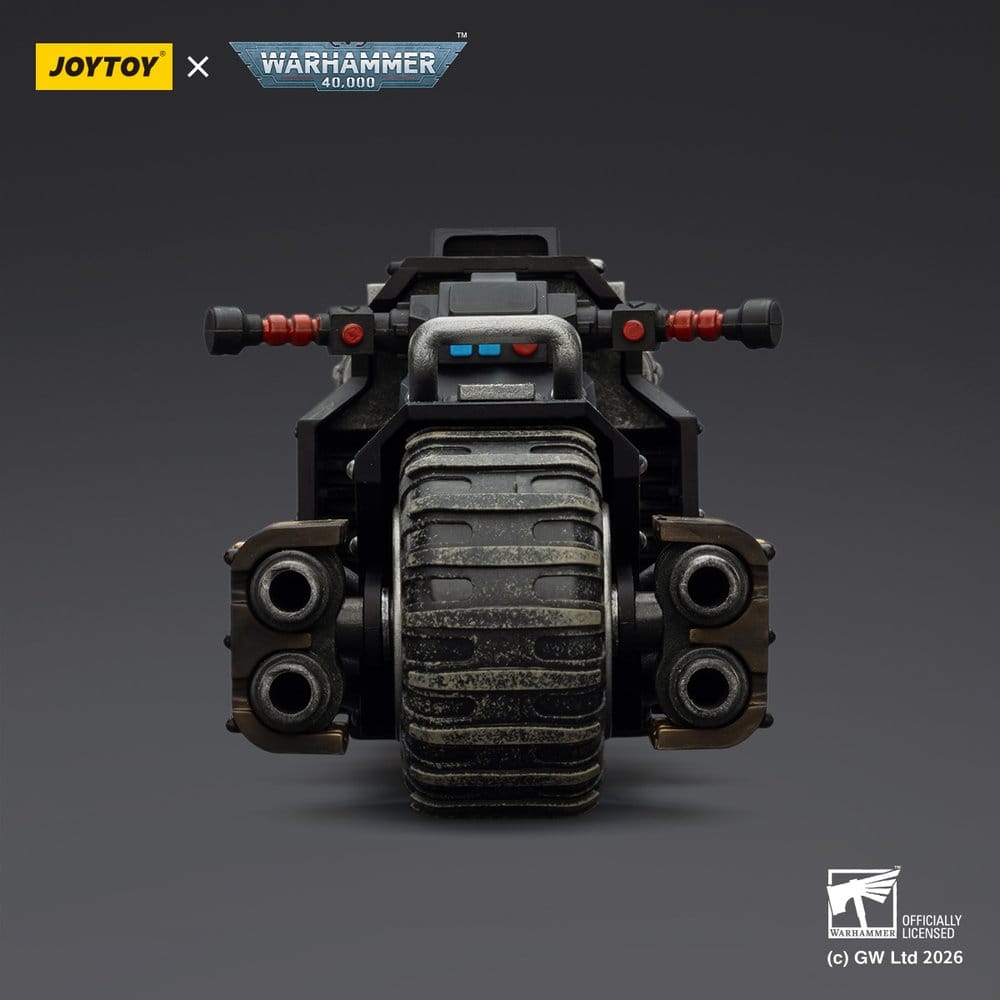 Joy Toy (CN) Warhammer 40,000 Raider-pattern Combat Bike Raven Guard with twin-linked bolt rifles