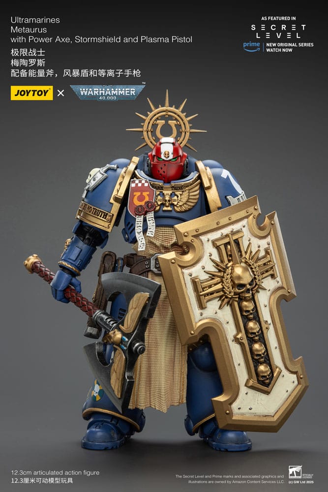 Joy Toy (CN) Warhammer 40,000 Ultramarines Metaurus with Power Axe, Stormshield and Plasma Pistol Actionfigur