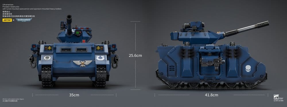 Joy Toy (CN) Warhammer 40,000 Ultramarines Predator Destructor Fahrzeug