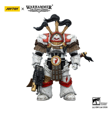 Joy Toy (CN) Warhammer 40,000 White Scars Legion Praetor in Cataphractii Terminator Armour with Cyber Hawk Chogorian