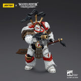 Joy Toy (CN) Warhammer 40,000 White Scars Legion Praetor in Cataphractii Terminator Armour with Cyber Hawk Chogorian