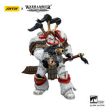 Joy Toy (CN) Warhammer 40,000 White Scars Legion Praetor in Cataphractii Terminator Armour with Cyber Hawk Chogorian