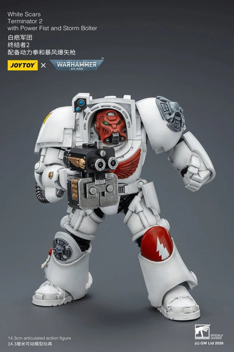 Joy Toy (CN) Warhammer 40,000 White Scars Terminator 2 with Power Fist and Storm Bolter Actionfigur