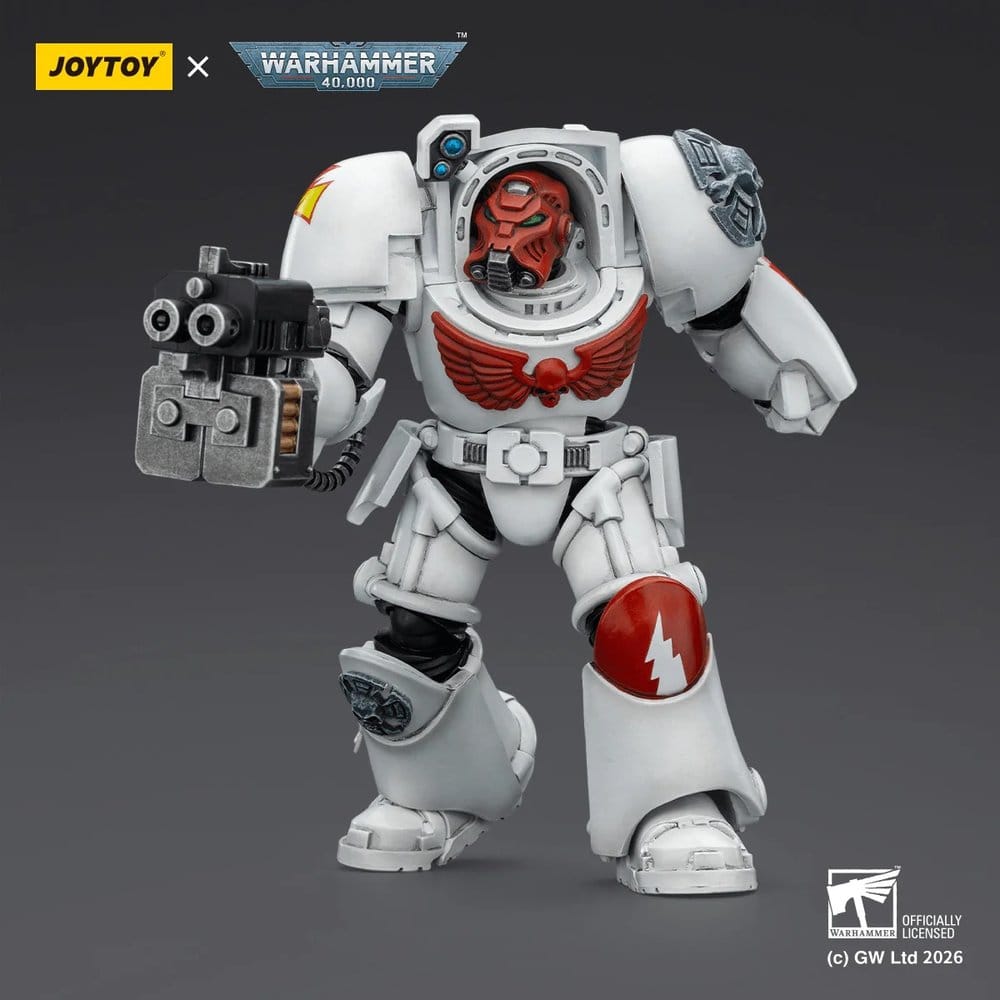 Joy Toy (CN) Warhammer 40,000 White Scars Terminator 2 with Power Fist and Storm Bolter Actionfigur