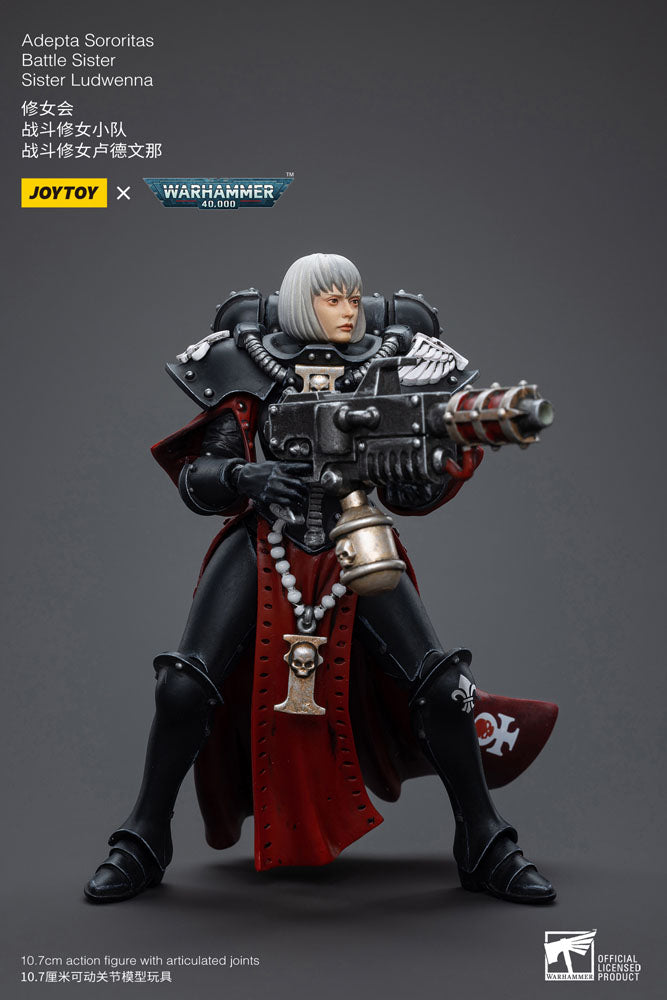 Joy Toy (CN) Warhammer 40k Adepta Sororitas Battle Sister Sister Ludwenna 1/18 Actionfigur