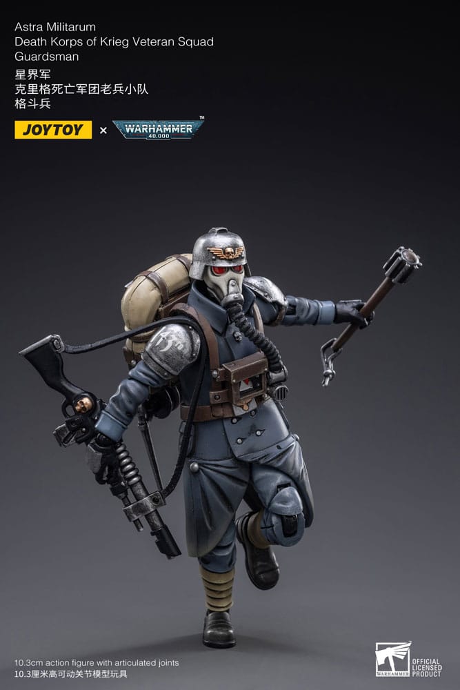 Joy Toy (CN) Warhammer 40k Astra Militarum Death Korps of Krieg Veteran Squad Guardsman 1/18 Actionfigur