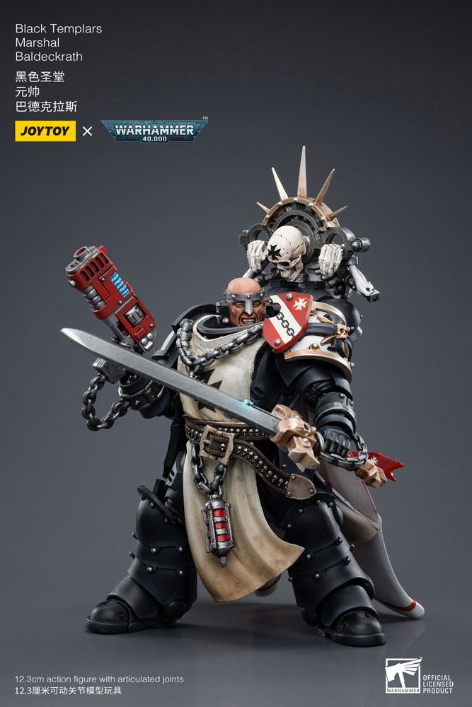 Joy Toy (CN) Warhammer 40k Black Templars Marshal Baldeckrath 1/18 Actionfigur