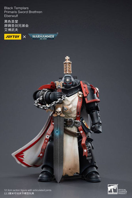 Joy Toy (CN) Warhammer 40k Black Templars Primaris Sword Brethren Eberwulf 1/18 Actionfigur