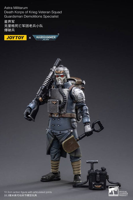 Joy Toy (CN) Warhammer 40k Death Korps of Krieg Veteran Squad Guardsman Demolitions Specialist 1/18 Actionfigur