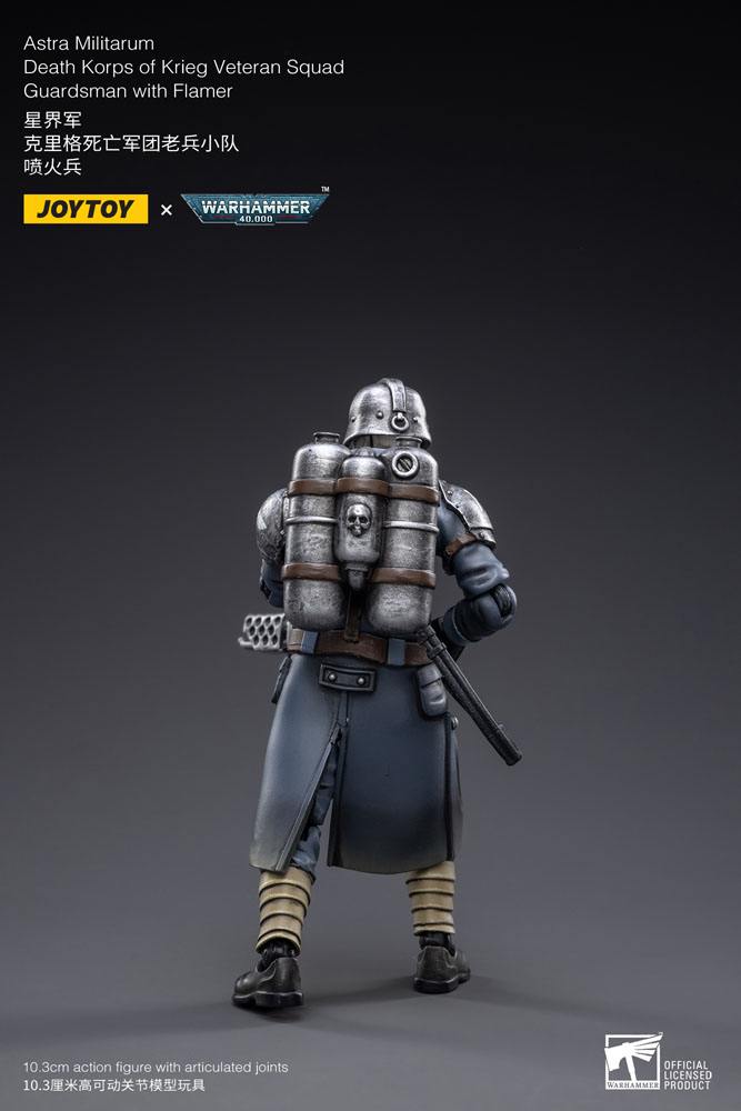 Joy Toy (CN) Warhammer 40k Death Korps of Krieg Veteran Squad Guardsman with Flamer 1/18 Actionfigur