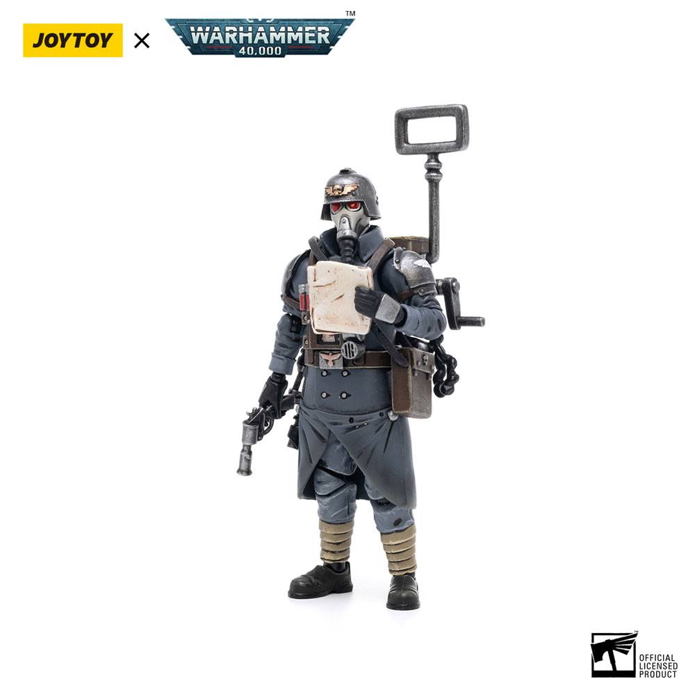 Joy Toy (CN) Warhammer 40k Death Korps of Krieg Veteran Squad Guardsman Communications Specialist 1/18 Actionfigur
