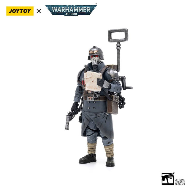 Joy Toy (CN) Warhammer 40k Death Korps of Krieg Veteran Squad Guardsman Communications Specialist 1/18 Actionfigur