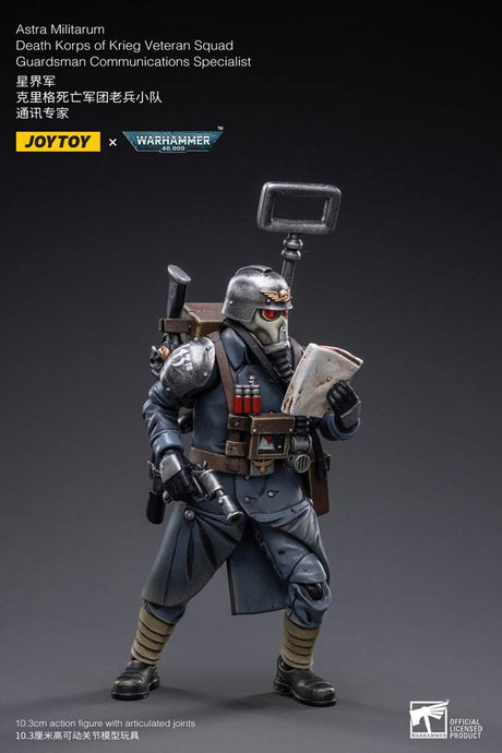 Joy Toy (CN) Warhammer 40k Death Korps of Krieg Veteran Squad Guardsman Communications Specialist 1/18 Actionfigur