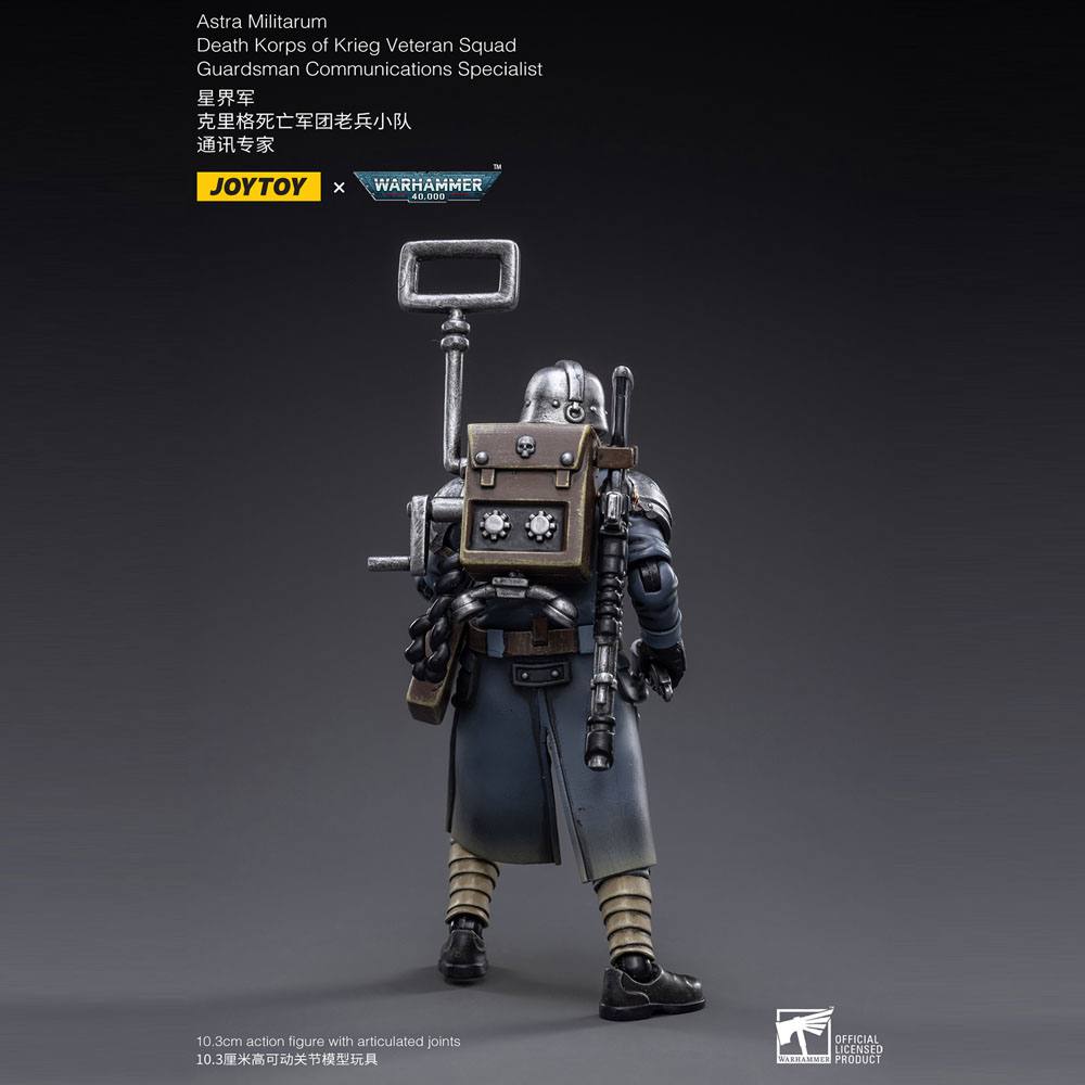 Joy Toy (CN) Warhammer 40k Death Korps of Krieg Veteran Squad Guardsman Communications Specialist 1/18 Actionfigur